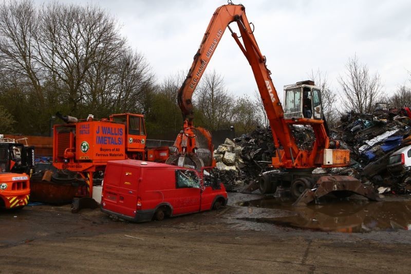 Other image for Clear warning for illegal fly tippers as Transit  is crushed
